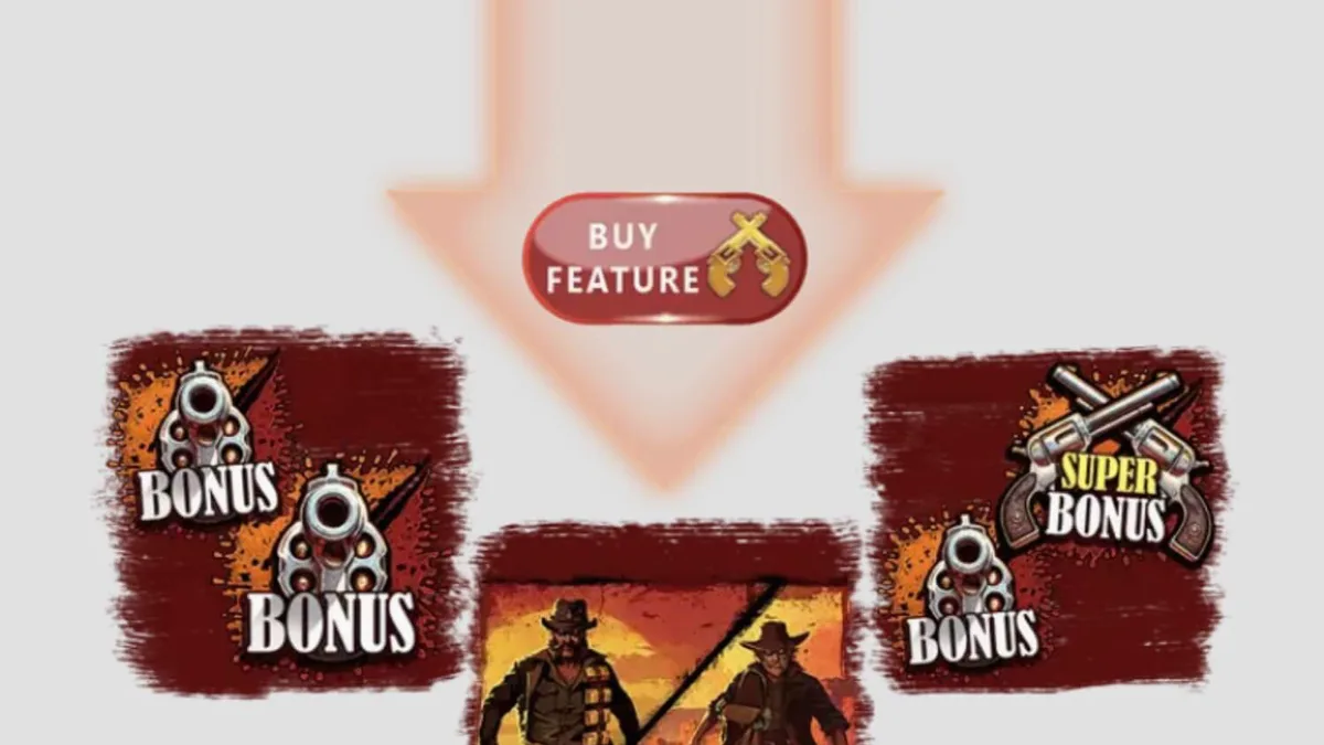 Tampilan visual slot Revolvero dengan tema Western yang gersang dan penuh debu